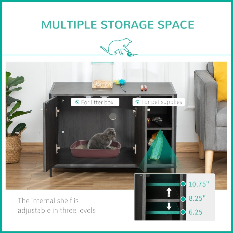 Hidden Cat Litter Box Enclosure