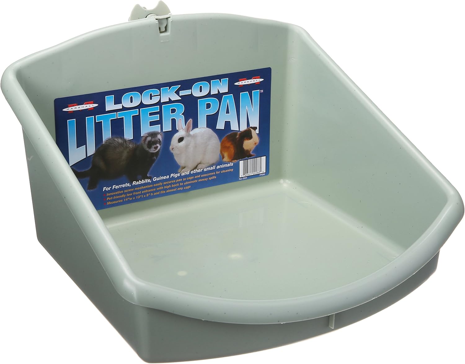 Marshall Lock-On Corner Litter Pan Ultimate Small Animal Bathroom Solution