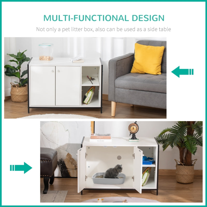 Hidden Cat Litter Box Enclosure