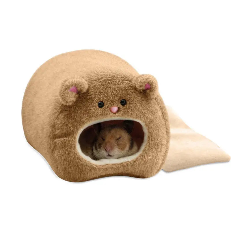 Plush Hanging Pet Hammock Bed with Removable Mat – Cozy Small Animal Nest for Hamsters, Rats, Ferrets, Squirrels & Guinea Pigs