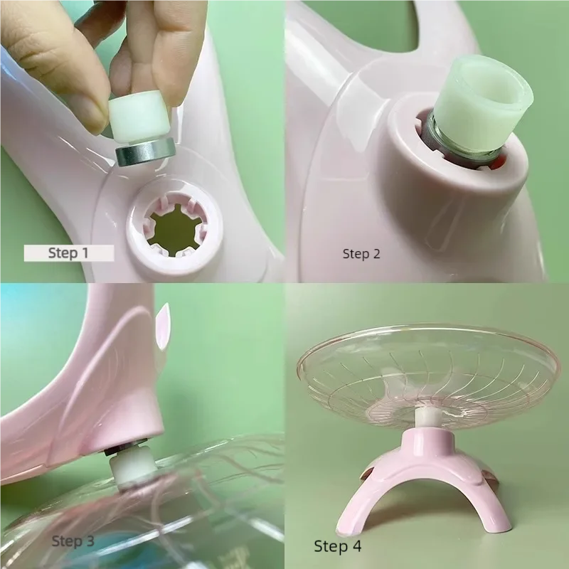 Silent Flying Saucer Exercise Wheel for Hamsters, Mice & Hedgehogs — Quiet Running Wheel for Small Pets