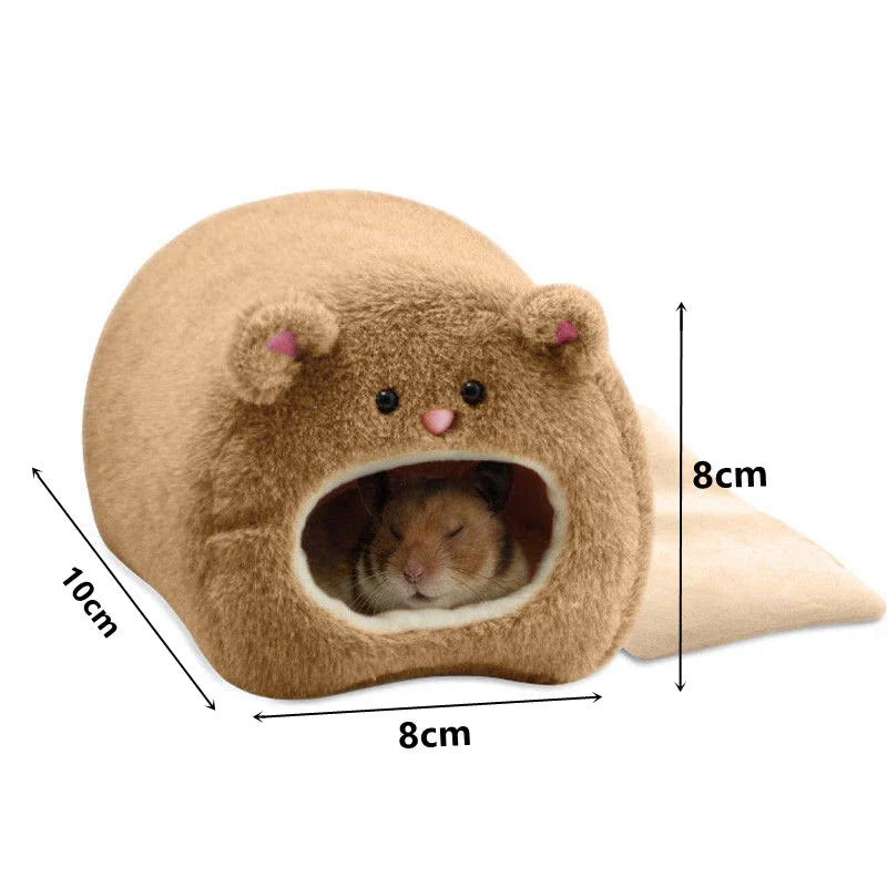 Plush Hanging Pet Hammock Bed with Removable Mat – Cozy Small Animal Nest for Hamsters, Rats, Ferrets, Squirrels & Guinea Pigs