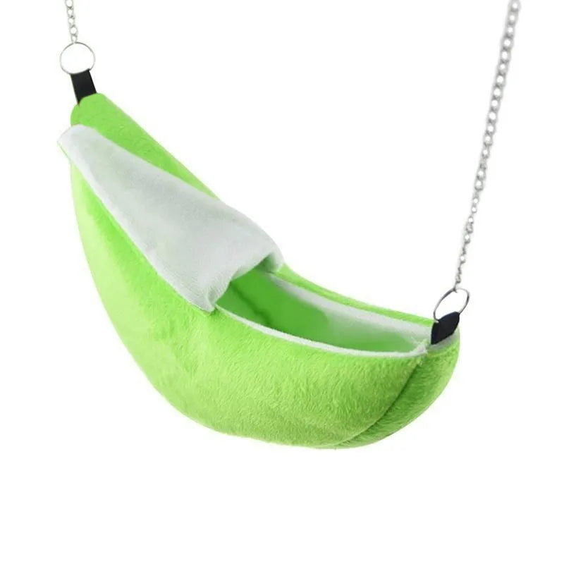 Plush Hanging Pet Hammock Bed with Removable Mat – Cozy Small Animal Nest for Hamsters, Rats, Ferrets, Squirrels & Guinea Pigs