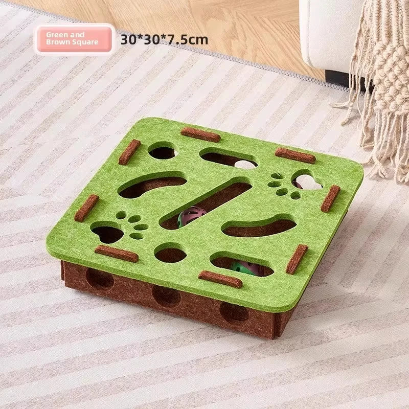 Cat Puzzle Toy with Ball