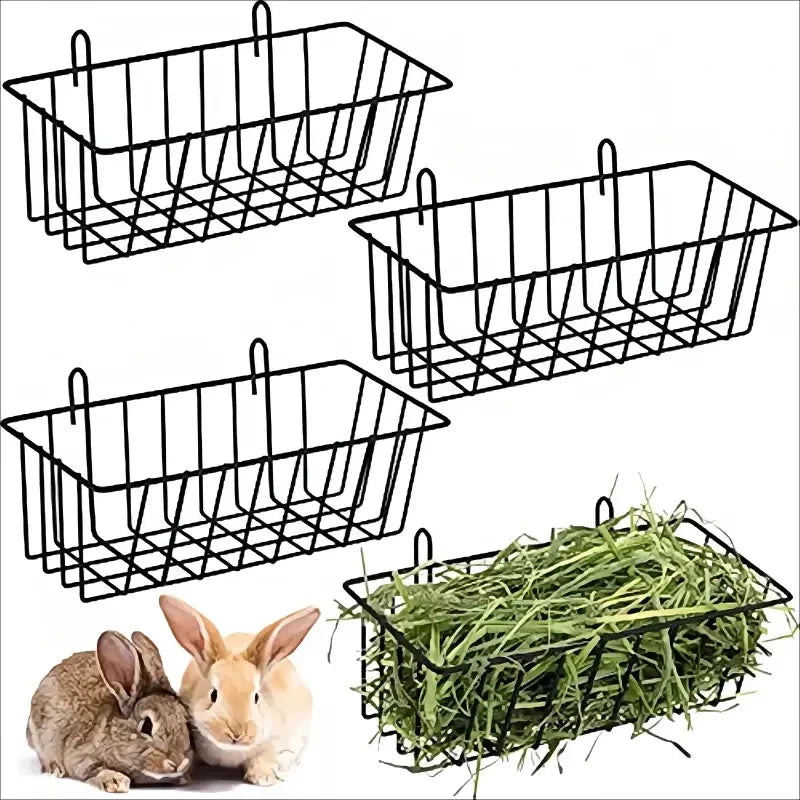 Rabbit Hay Feeder Metal Grass Rack – Small Pet Hay Holder 23 x 10 x 7.5 cm (9.1 x 3.9 x 3.0 in)