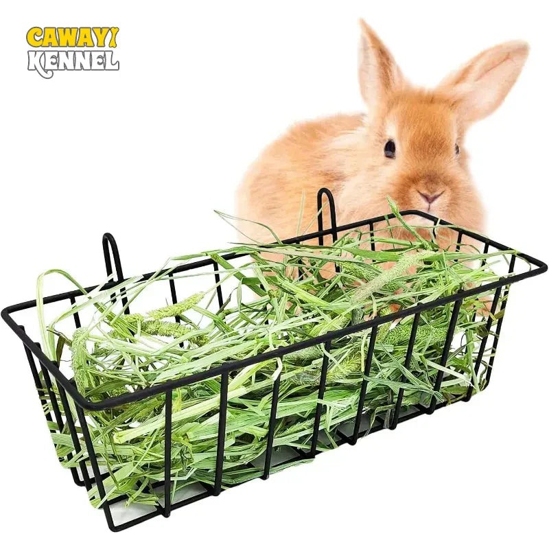Rabbit Hay Feeder Metal Grass Rack – Small Pet Hay Holder 23 x 10 x 7.5 cm (9.1 x 3.9 x 3.0 in)