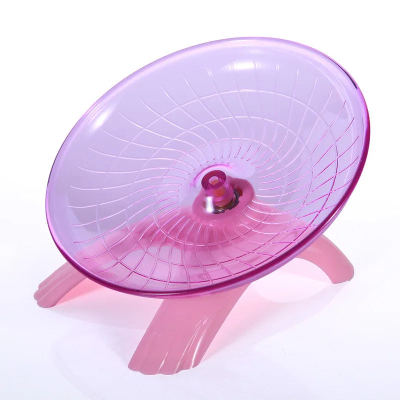 Silent Flying Saucer Exercise Wheel for Hamsters, Mice & Hedgehogs — Quiet Running Wheel for Small Pets