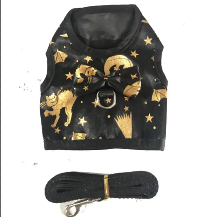 Small Animal Vest Harness & Leash Set for Rabbits, Kittens & Guinea Pigs – Adjustable Breathable Cotton, 3 Sizes (S/M/L)