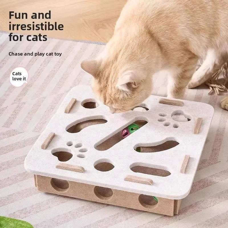 Cat Puzzle Toy with Ball